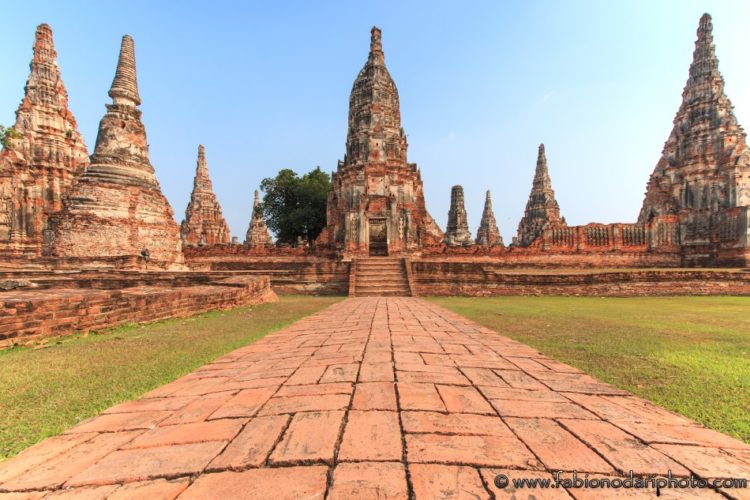 tempio ad Ayutthaya in thailandia