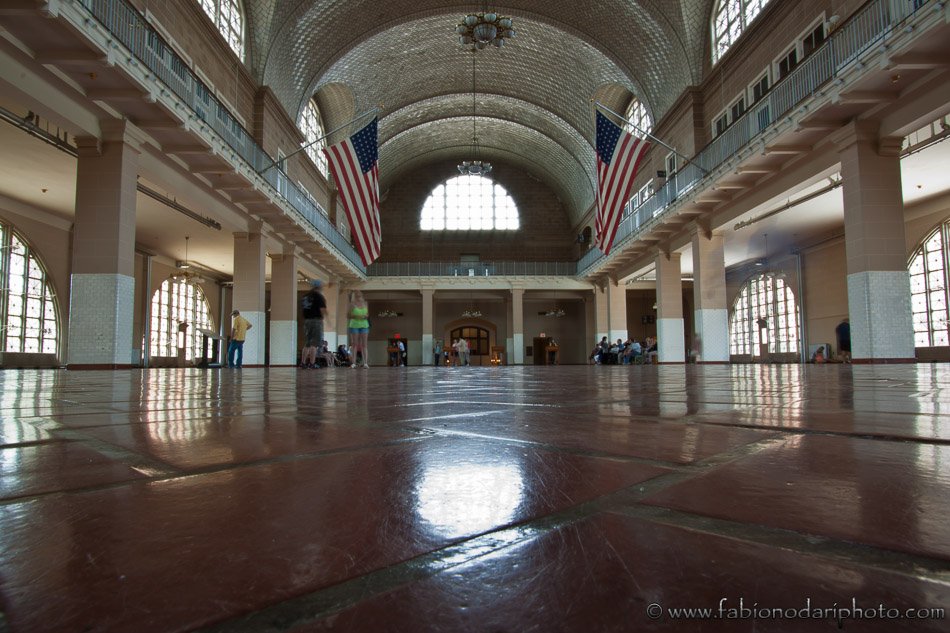 Great hall at Ellis Island Immigration Museum