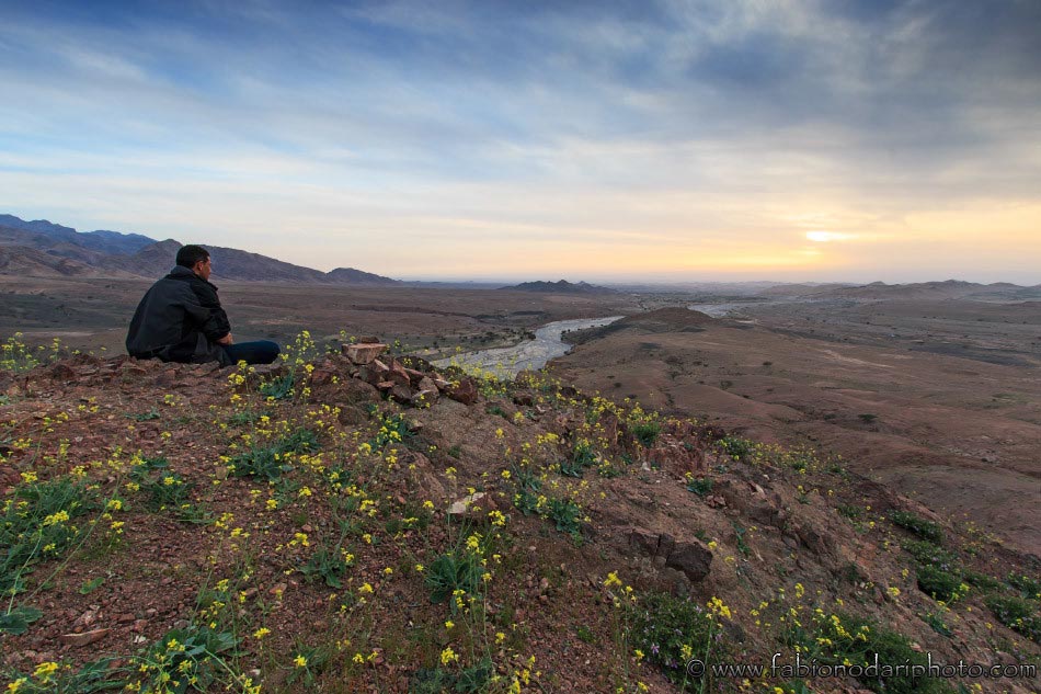 tramonto a feynan in giordania