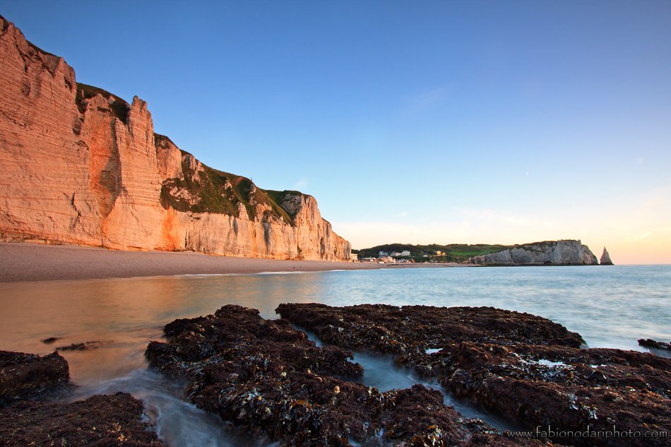 cliff in Etretat in southern normandy